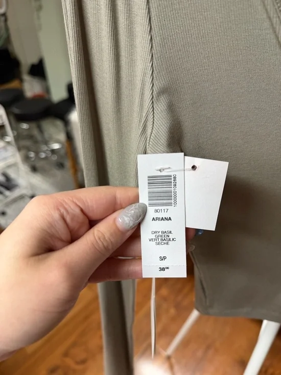 Sunday Best Sage Ribbed Tank Top - Picture 4 of 4